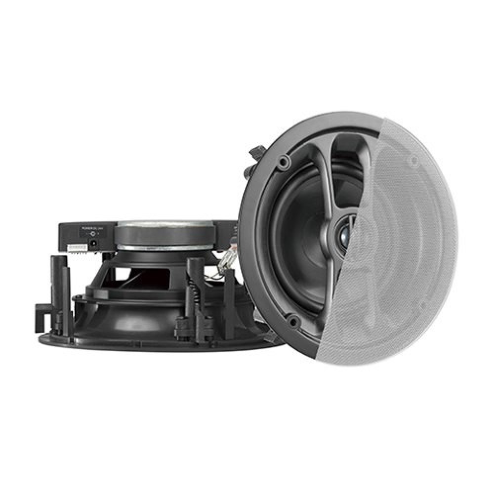 Ceiling Speakers, 30W, 6.5’’ Bluetooth, (Active + Passive Pair), Black